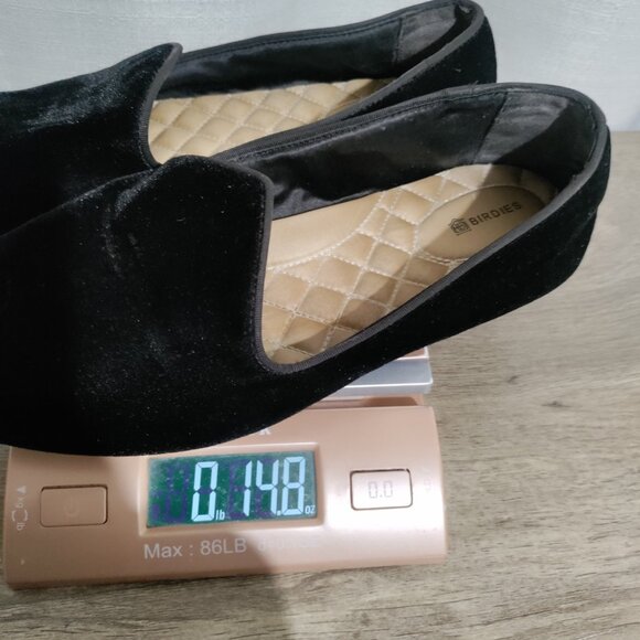 Birdies The Heron Black Velvet Loafer Slip On Shoes Classic Elegant Size 10 - Picture 12 of 12